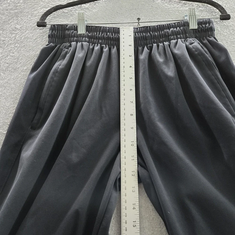 Jordan Men Activewear Pants L Black Jogger Logo Pockets Mid Rise 30